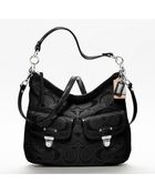 Coach Poppy Metallic Signature Swing Hobo - Lyst