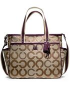 Coach Baby Bag Op Art Metallic Outline Tote - Lyst