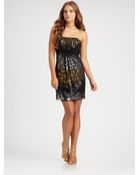 Mark + James By Badgley Mischka Sequined Strapless Dress - Lyst