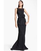 Nina Ricci Bow Waist Sleeveless Gown - Lyst
