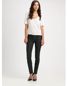J Brand Leatherette Skinny Jeans - Lyst