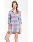 Make + Model In The Woods Flannel Nightshirt - Lyst