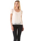 Madison Marcus Fizz Lace Top - Lyst