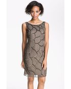 Pisarro Nights Scalloped Bead Mesh Dress - Lyst