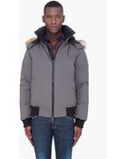 Cmfr Coyote Fur Hood Oxton Bomber Jacket - Lyst