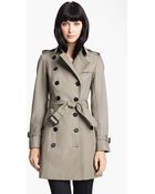 Burberry Prorsum Belted Twill Trench Coat - Lyst