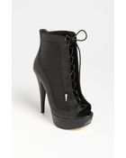 L.a.m.b. Hoku Laceup Bootie - Lyst