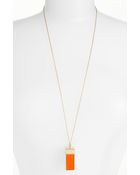 Belle Noel Enameled Amulet Necklace - Lyst
