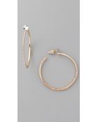 Belle Noel Hoop Earrings - Lyst