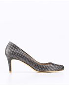 Ann Taylor Exotic Embossed Leather Perfect Kitten Heels - Lyst