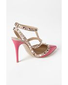 Valentino Studded Tstrap Pump - Lyst