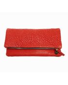 Clare Vivier Fold-Over Clutch in Red - Lyst