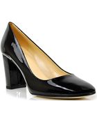 Kate Spade Shelly Black Patent Leather Pointed Toe Pump - Lyst