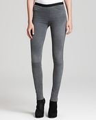 Helmut Lang Leather Leggings Patina Stretch - Lyst