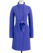 J.Crew Doublecloth Funnel Coat - Lyst