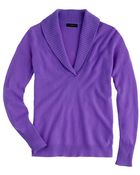 J.Crew Collection Cashmere Shawlcollar Sweater - Lyst