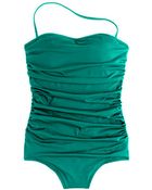 J.Crew Ruched Bandeau Tank - Lyst