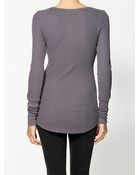 Splendid Always Thermal Henley - Lyst