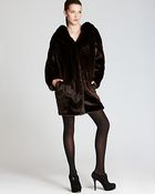 Thakoon Addition Faux Fur Hooded Coat - Lyst