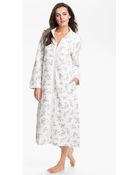 Carole Hochman Designs Quilted Zip Front Robe - Lyst