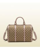 Gucci Vintage Web Original Gg Canvas Boston Bag - Lyst
