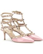 Valentino Rockstud Kitten Heel Patent Leather Pumps - Lyst