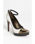 Lanvin Ankle Strap Stiletto Pump - Lyst