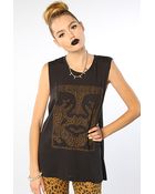 Obey Cheetah Icon Face Muscle Tank - Lyst