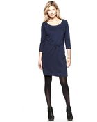 Gap Tie Waist Sweatshirt Dress - Lyst