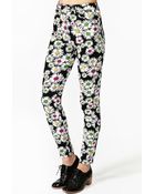 Nasty Gal Neon Daisy Skinny Jeans - Lyst