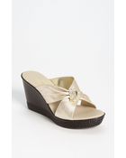 Onex Knot Wedge Sandal - Lyst