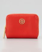 Tory Burch Robinson Zip Coin Case Hot Red - Lyst