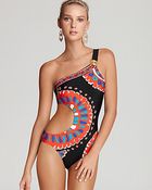 Trina Turk Yucateca One Shoulder One Piece - Lyst