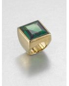 Michael Kors Emerald Cut Square Ring - Lyst