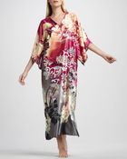 Natori Ming Floralprint Caftan - Lyst