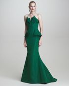Oscar de la Renta Strapless Gown - Lyst