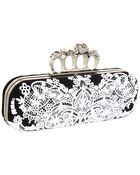 Alexander McQueen Knuckle Box Clutch Velvetvelvet Ric - Lyst