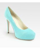 Brian Atwood Maniac Suede Platform Pumps - Lyst