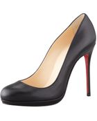 Christian Louboutin Filo Leather Red Sole Pump - Lyst