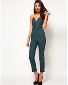 Asos Jumpsuit With Pleat Bust Origami Detail - Lyst