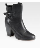Rag & Bone Kinsey Leather Ankle Boots - Lyst