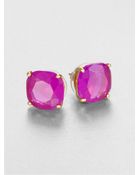 Kate Spade Squared Stud Earrings - Lyst