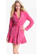 Juicy Couture Short Velour Robe - Lyst