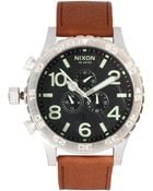 Nixon The 5130 Chrono Leather Watch - Lyst