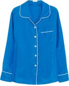 J.Crew Silk Pajama Shirt - Lyst