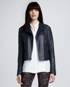 Theory Leather Jacket - Lyst