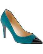 J.Crew Everly Cap Toe Glitter Pumps - Lyst