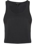 Topshop Basic Crop Vest - Lyst