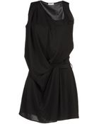 Gold Case Short Dress - Lyst