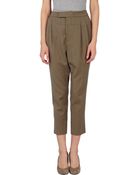 Gold Case Cropped Trousers - Lyst